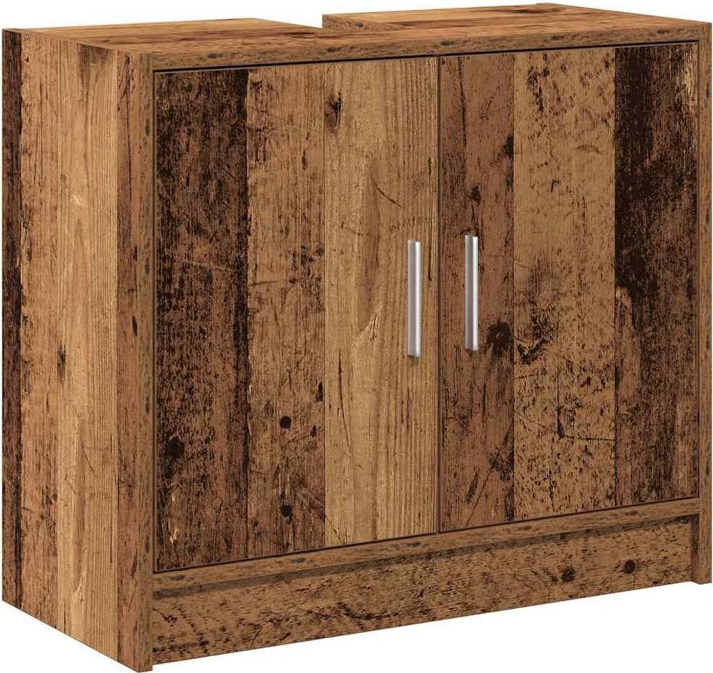 "WINTER SALE" Badezimmerschrank mit Tür Altholz 63 x 29 x 55 cm Holzwerkstoff - Spiegelschränke NEU4503838