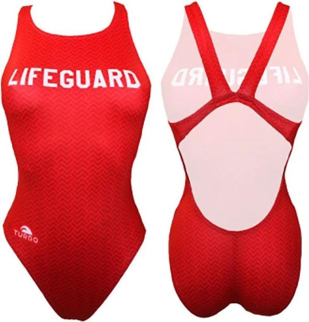 Turbo New Lifeguard Badeanzug Rot XL Damen Rot XL