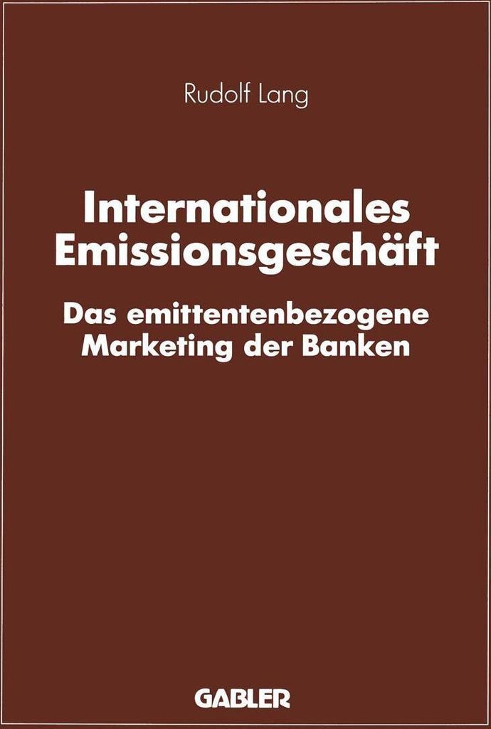 Internationales Emissionsgeschäft