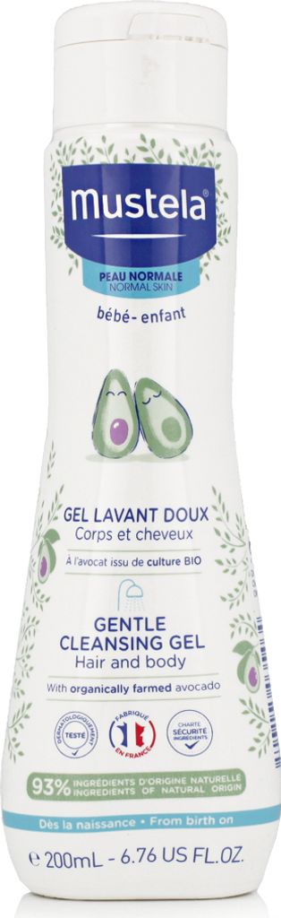Mustela Bébé Gel detergente delicato per capelli e corpo Immagine del prodotto 