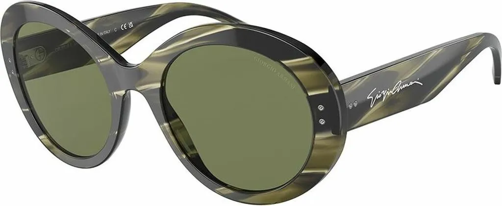 Offerta Occhiali Armani AR8174-59522A: Donna, Verde Striato, 53mm