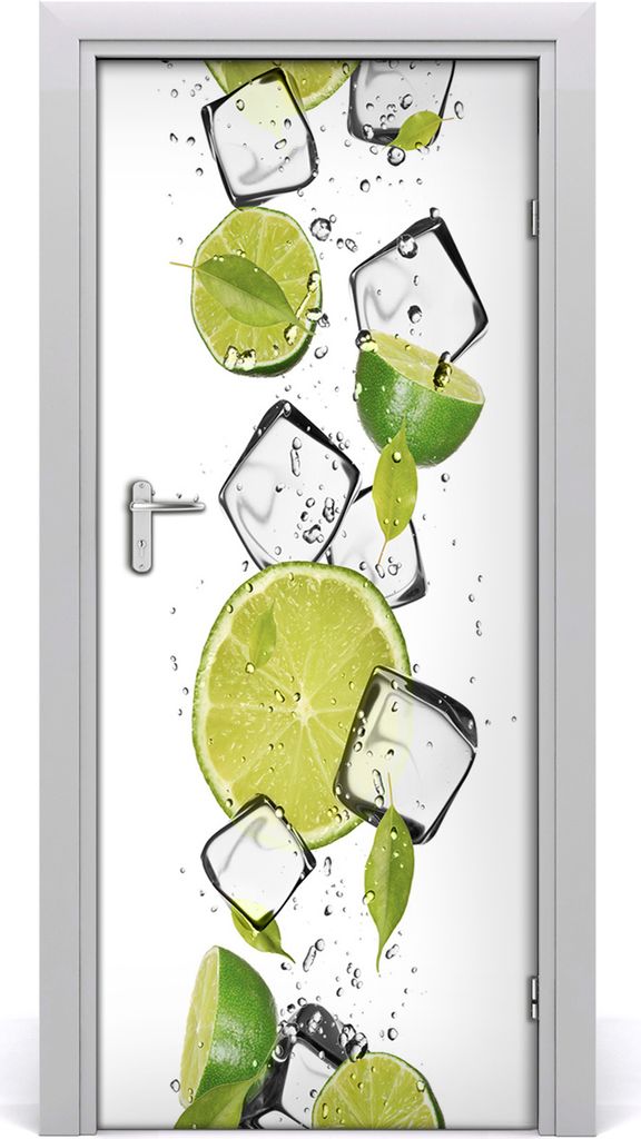 Tulup Türaufkleber 85x205 cm Dekorative Aufkleber Selbstklebend Wasserdichte Tapete Abnehmbar Schlafzimmer Wohnzimmer Wohnkultur - Kalk und Eis