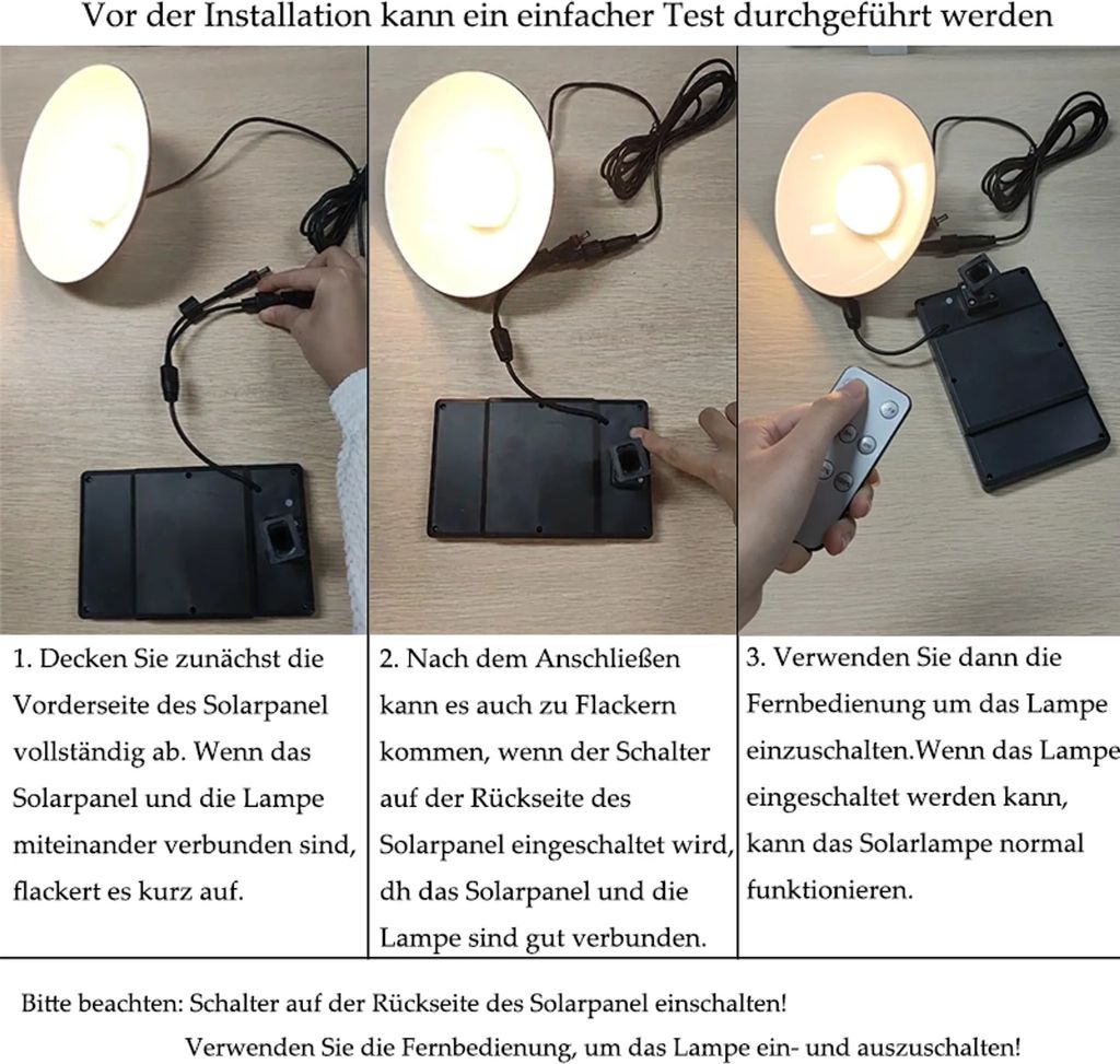 Solarlampen für Außen Innen, Solar Hängelampe mit Produktbild 6