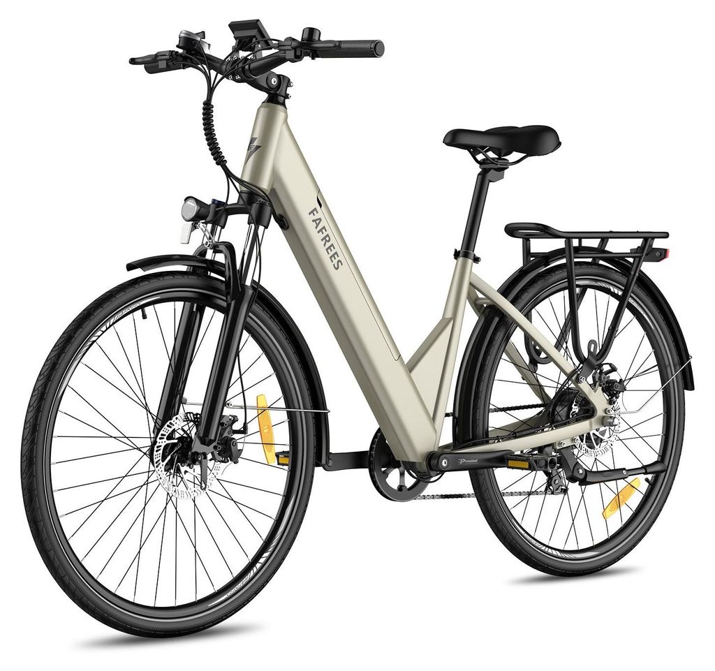 FAFREES F28 PRO E-Bike Klapprad - Motor 250W Akku 36V15Ah 55KM - Champagne