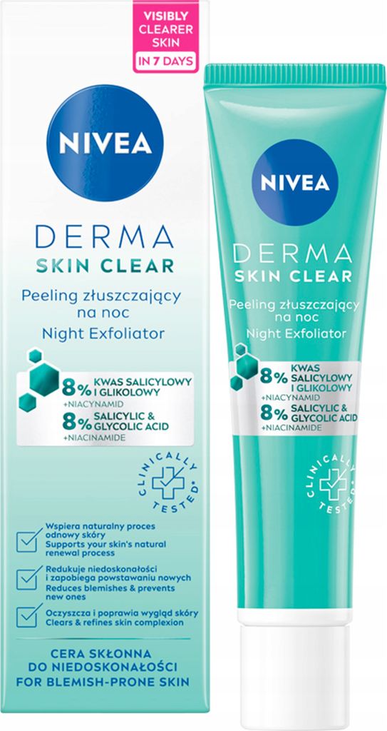 NIVEA_Derma Skin Clear peeling złuszczający na noc 40ml