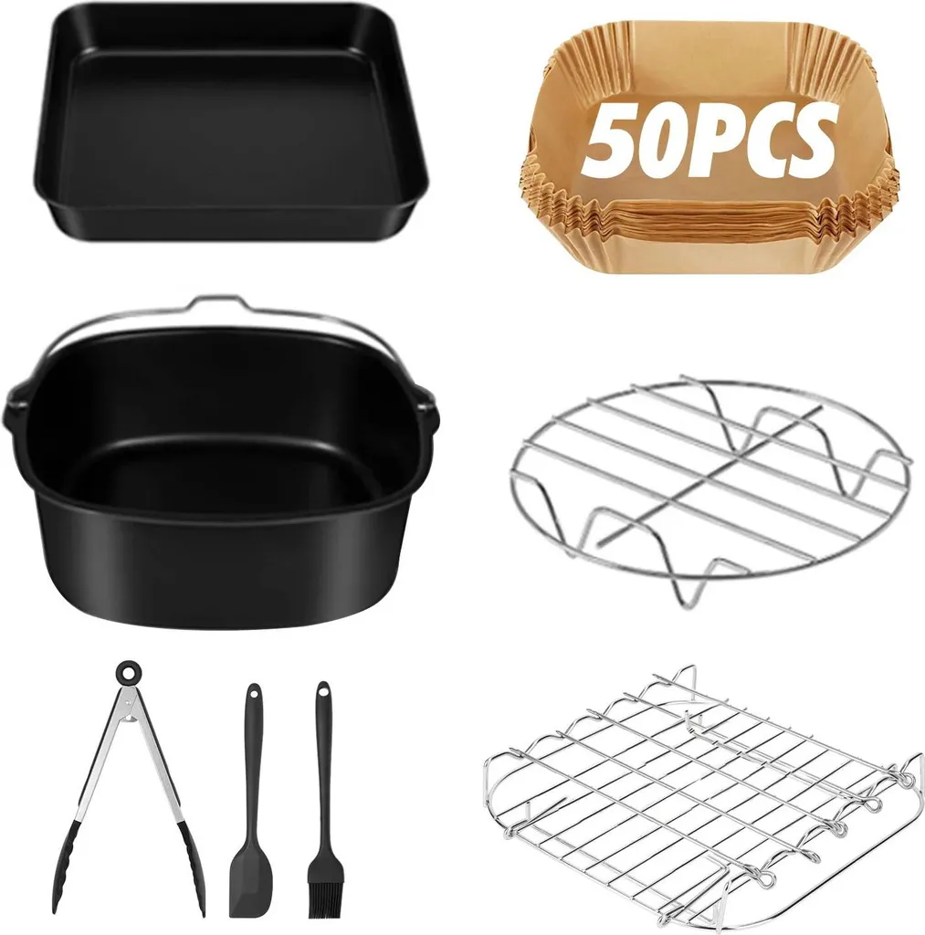 Plaque silicone antiadhésive et réutilisable pour friteuse à air 5,5L
