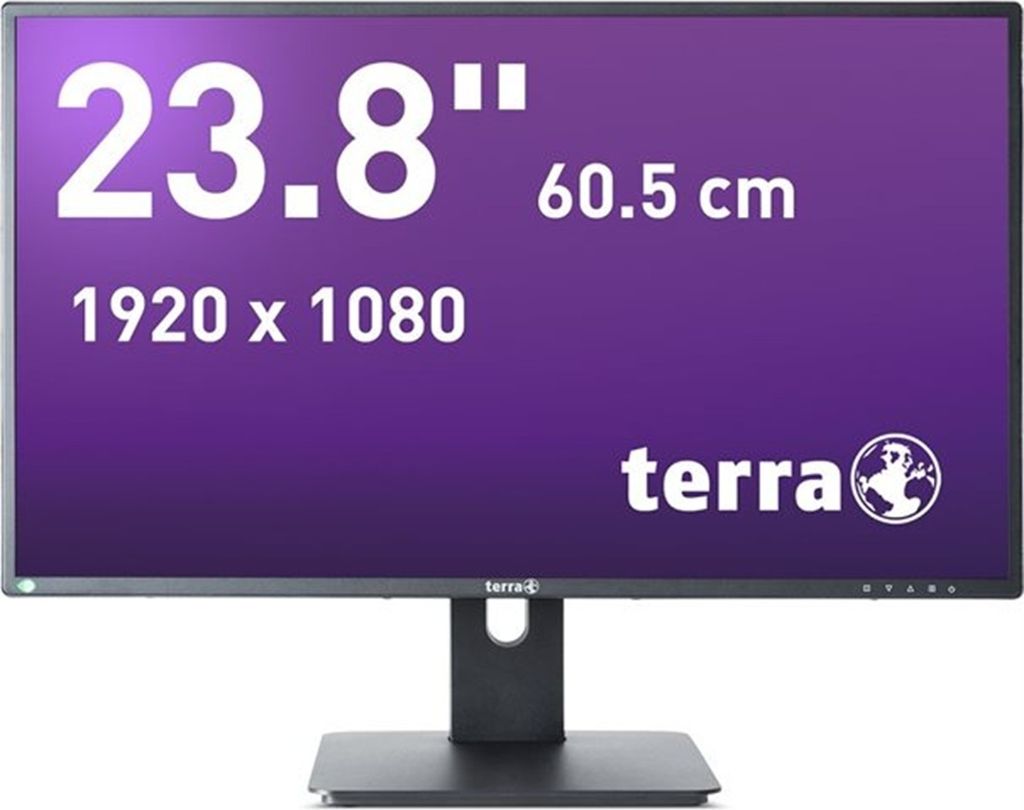 TERRA 2456W PV V4 24" Monitor Full HD IPS schwarz USB-C mit 15W Power Delivery, höhenverstellbar, Pivot