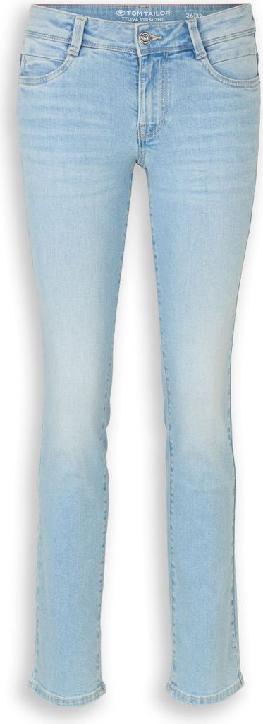 Tom Tailor TTLIVA Straight Fit Jeans mit Five-Pocket-Style und Stretch-Anteil