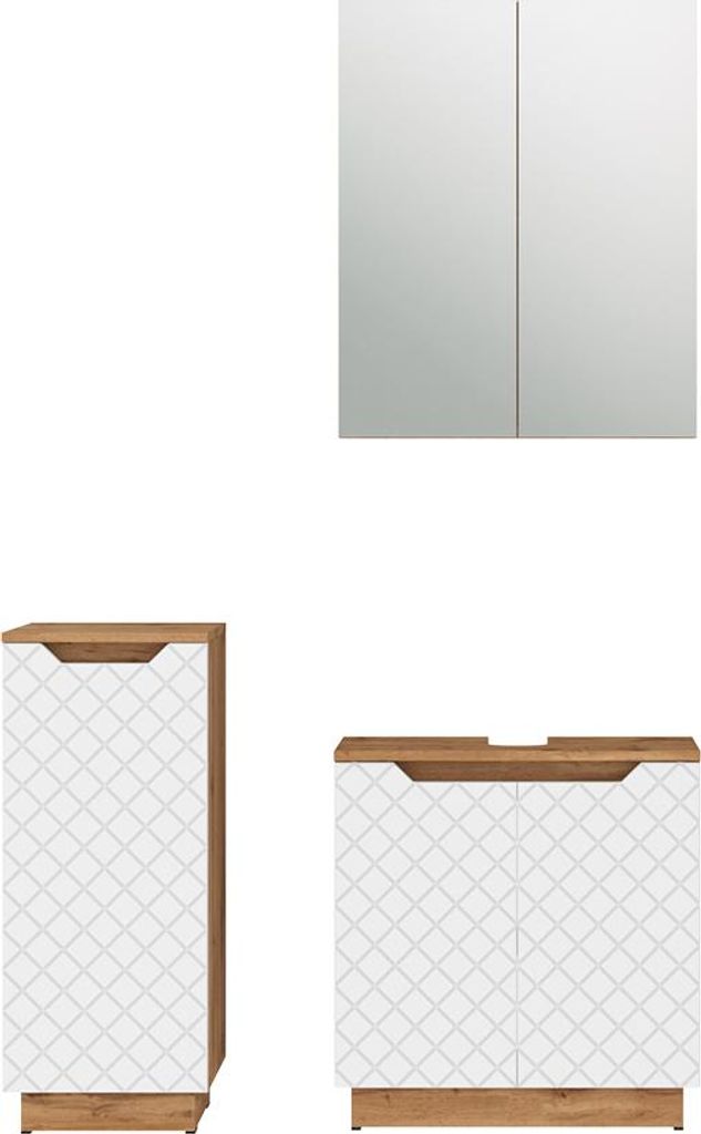 Badmöbel-Set Vicco Lotta Weiß 3 Teile, Model 59478