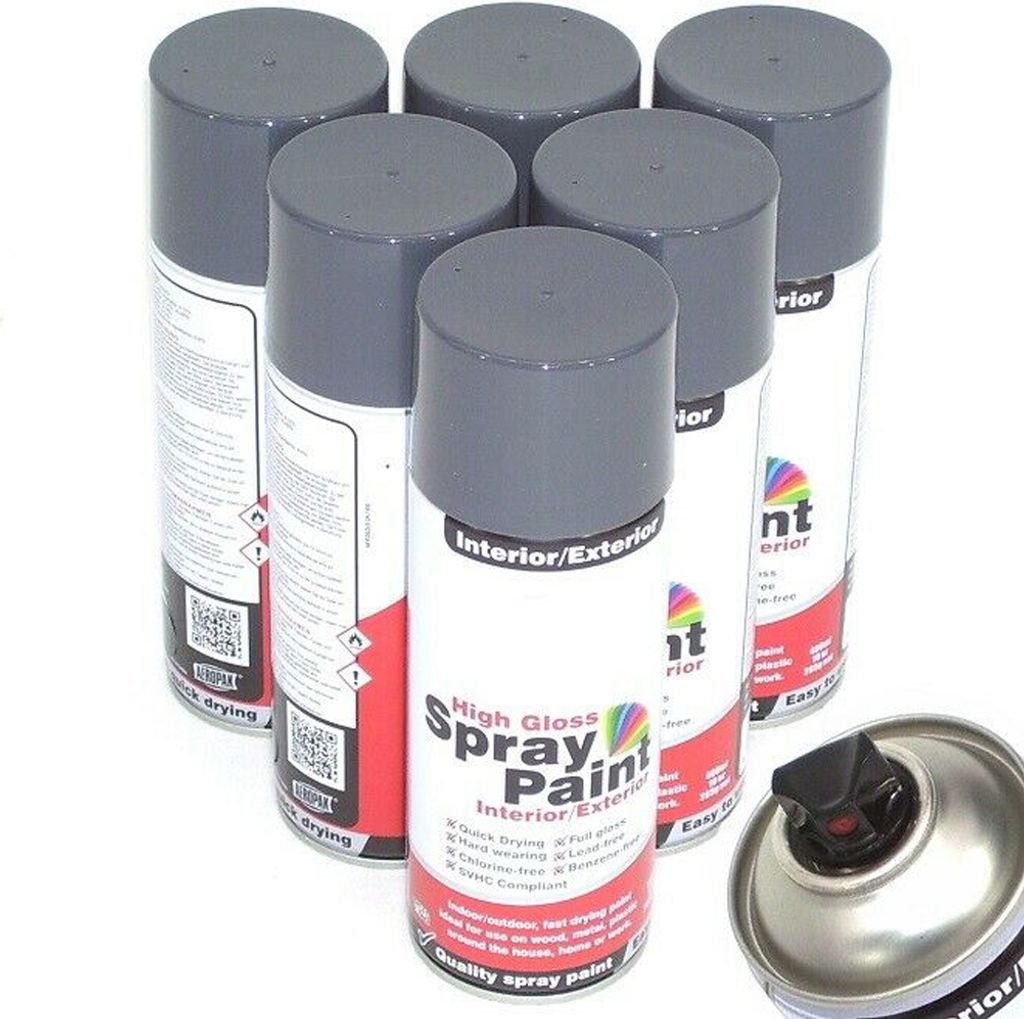 12 x Sprühdose 400mm Anthrazit Zaunfarbe Zaunlack Anthrazitgrau glänzend 12830