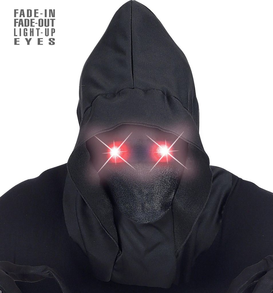 Maske mit leuchtenden Augen rot Produktbild 