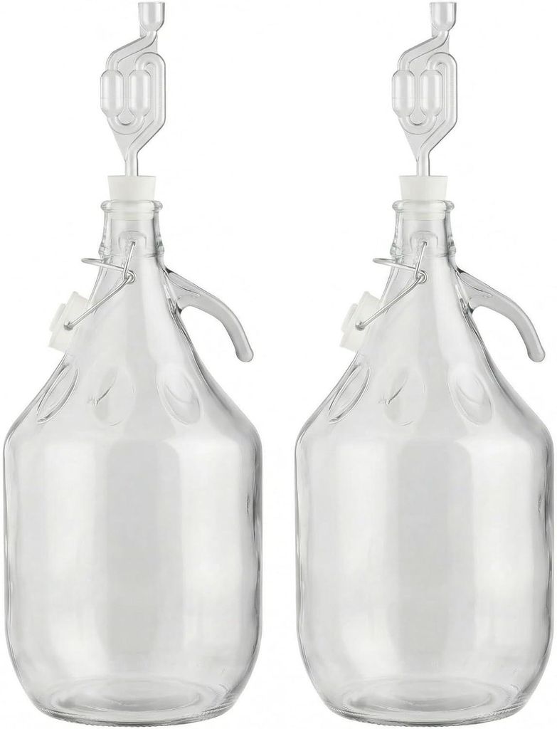 lilawelt24 2 x 5L Glasballon Gärballon Set mit Produktbild 