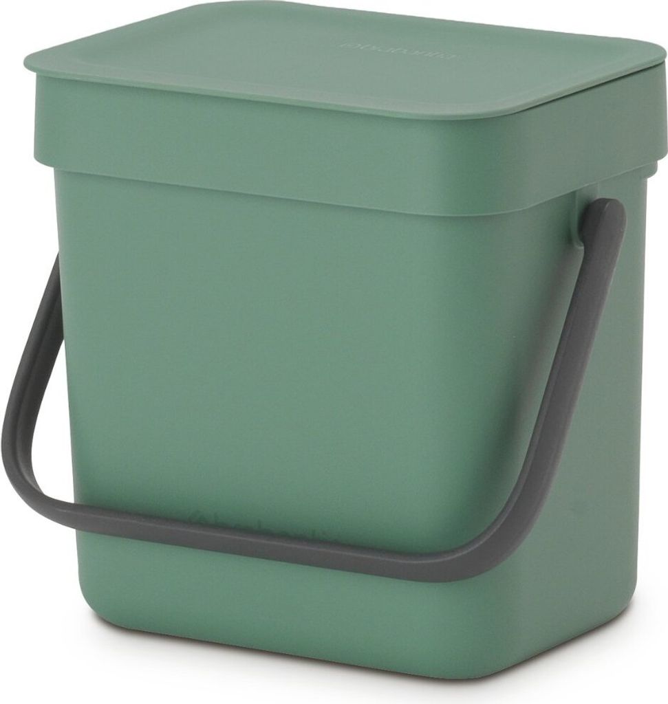 Brabantia 129865 Mülleimer 3 l Rechteckig Kunststoff Grün Produktbild 