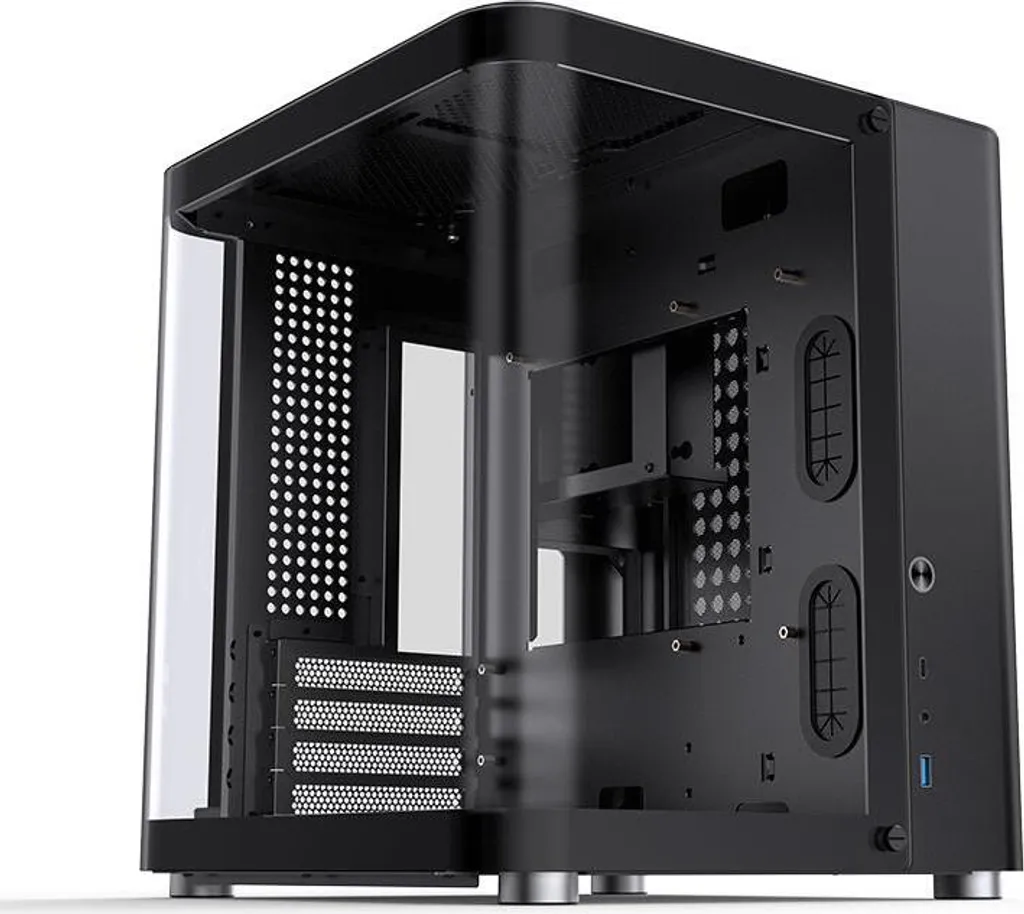 Boîtier PC Micro-ATX Jonsbo TK-1 2.0 Noir avec Double Verre Trempé