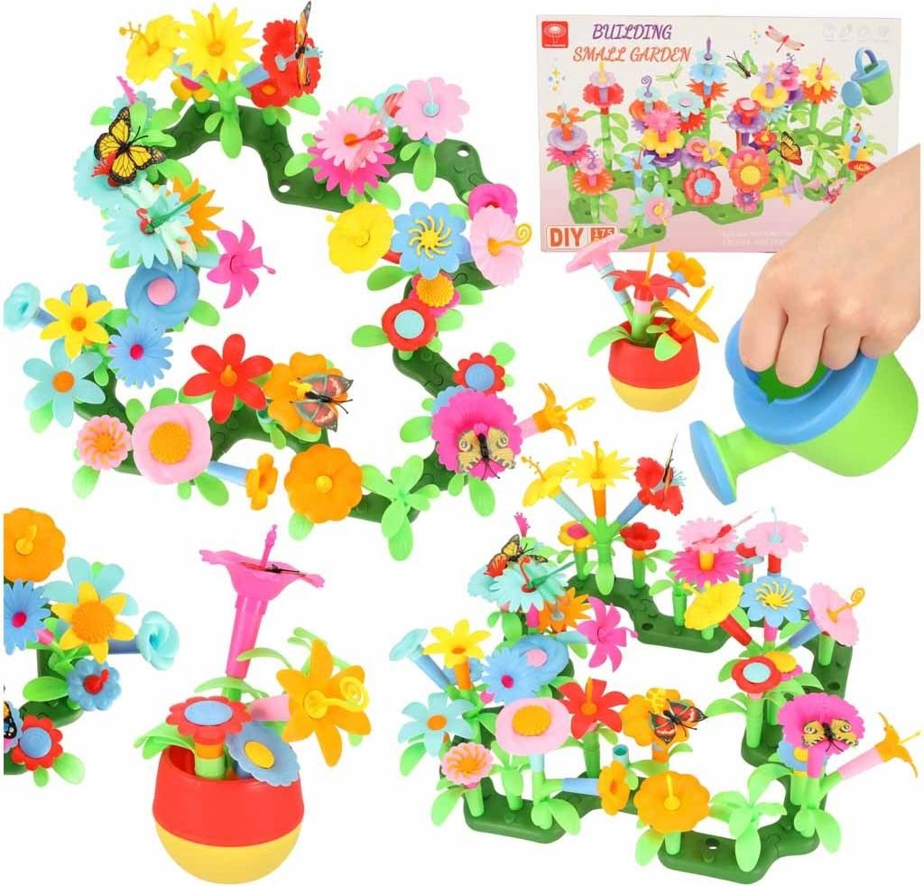 Fiori blocchi creativi giardino fiorito 175 elementi Immagine del prodotto 