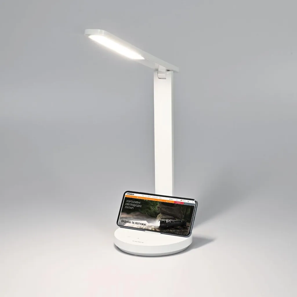 Videx Lampe de bureau LED 5W 250lm rechargeable avec intensité variable - 4