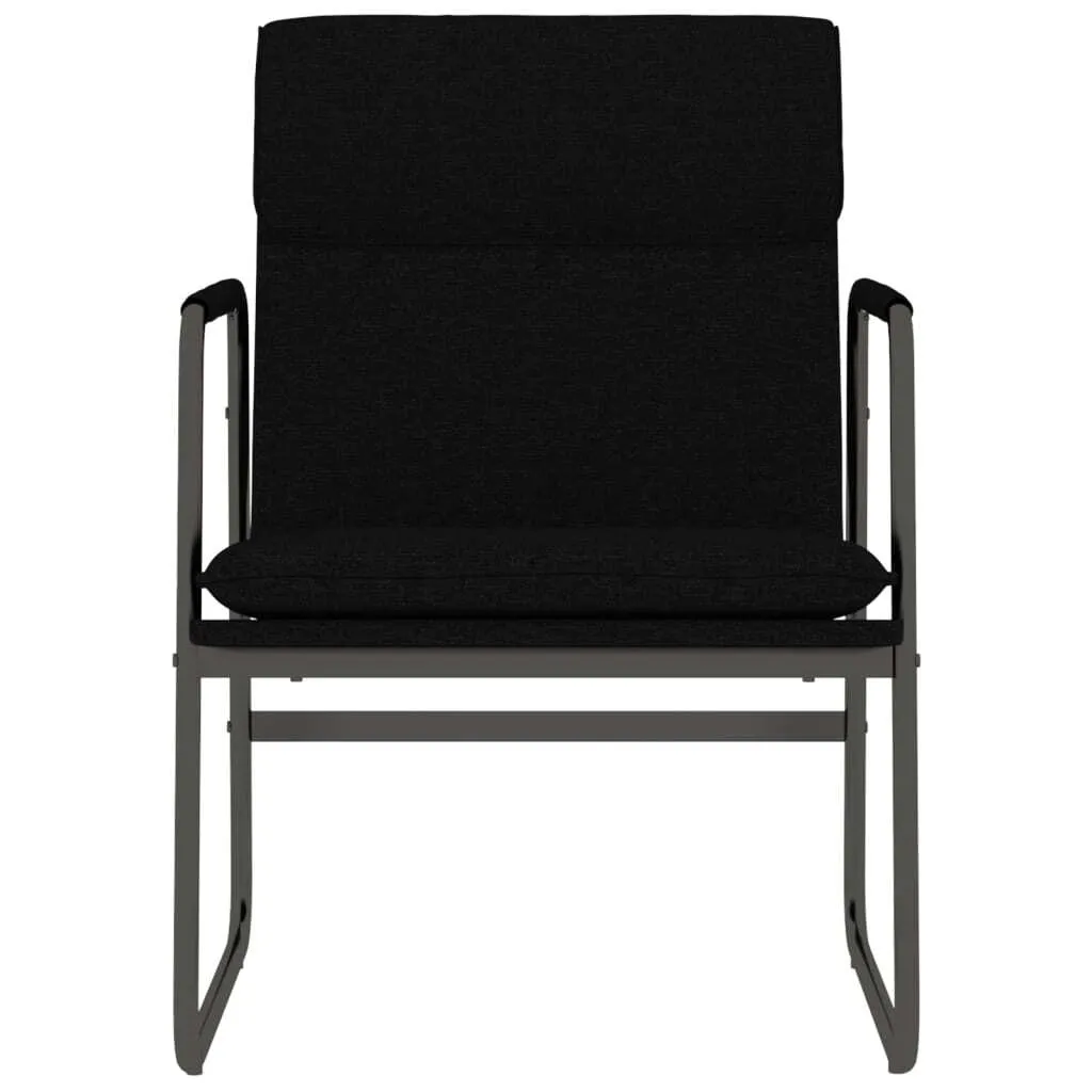 The Living Store Sedia lounge nera 55x64x80 cm in tessuto - 3