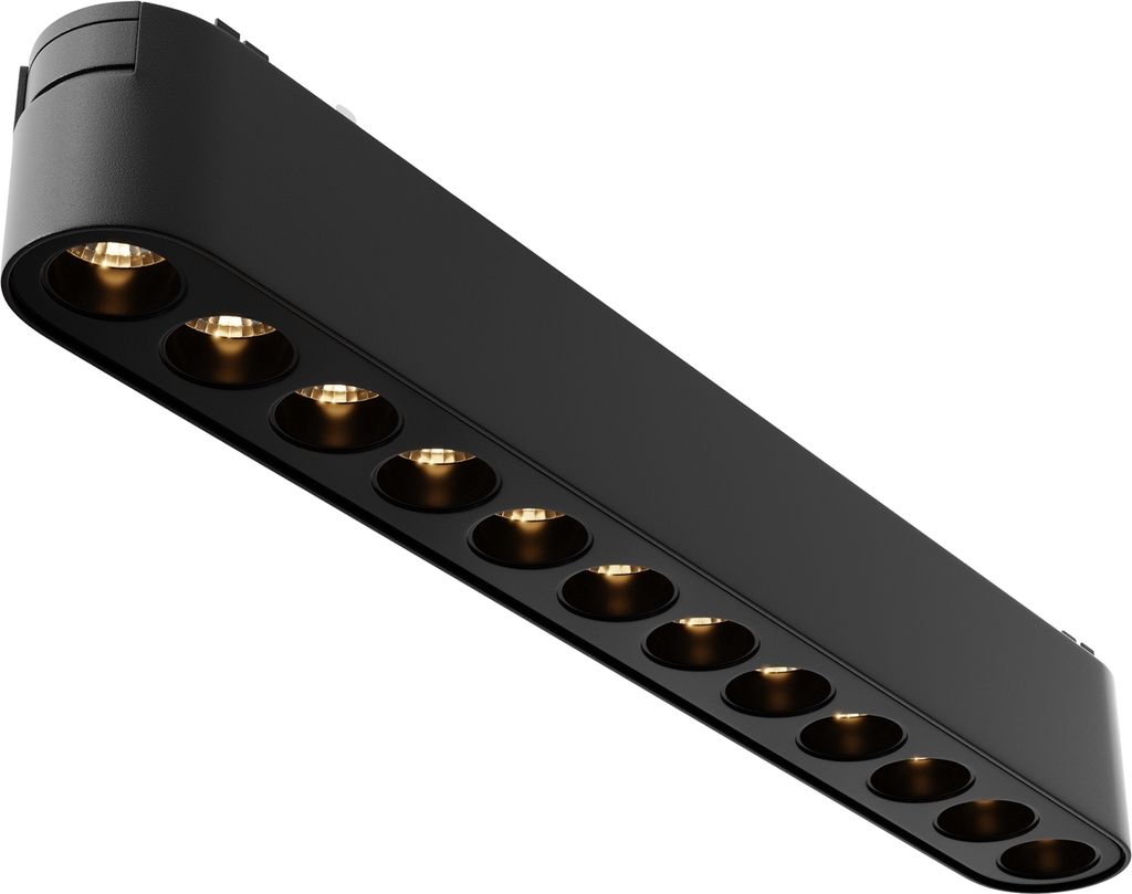 Maytoni Langfeldleuchte für Magnetschienensystem Radity Points LED incl. Schwarz aus Aluminum 12W für Küche, Schlafzimmer, Wohnzimmer, Esszim...