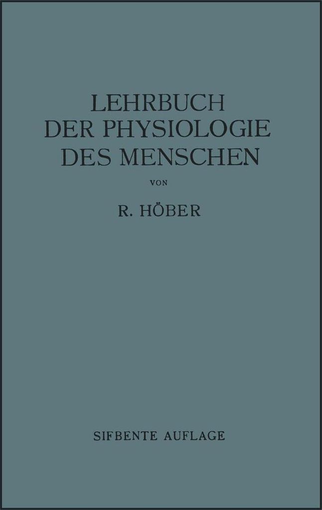 Lehrbuch der Physiologie des Menschen