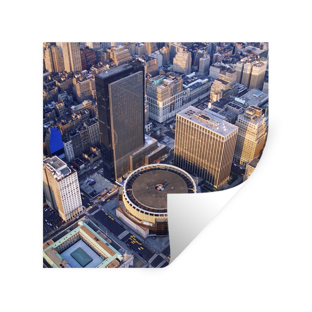 MuchoWow Wandtattoo Wandsticker Wandaufkleber New York - Amerika - Zentrum 30x30 cm Selbstklebend und Repositionierbar - Repositionierbar - Wasse...