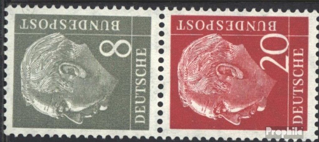 Briefmarken BRD (BR.Deutschland) 1958 Mi S49X postfrisch