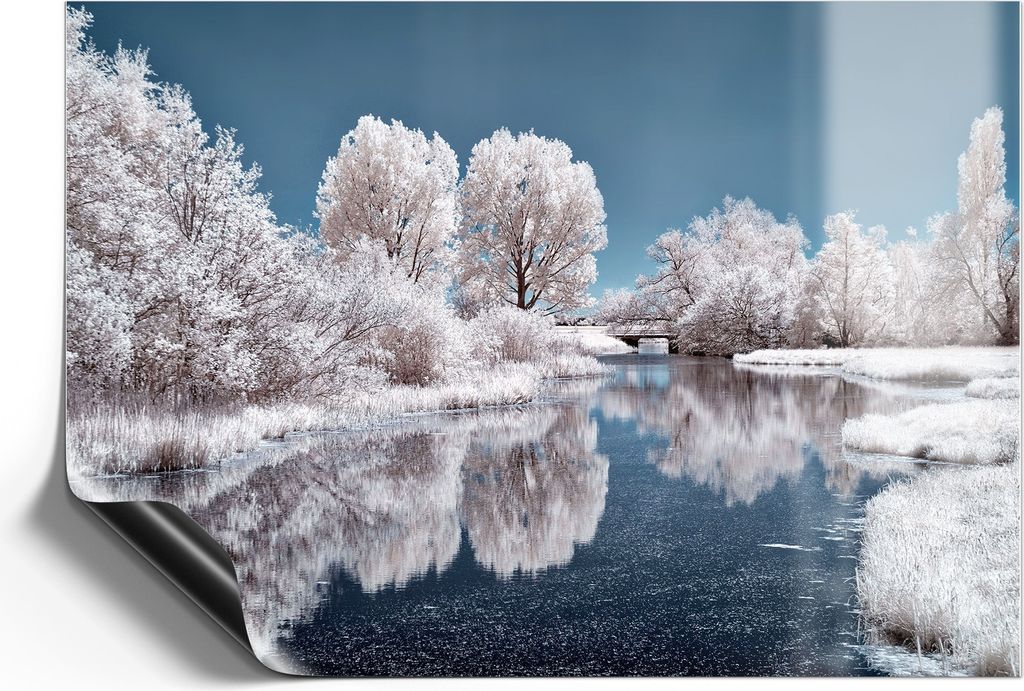 DEQORI Magnetmatte Universal 59x42 cm (A2) 'Stille Wasser' Magnetfolie Kalender Planer