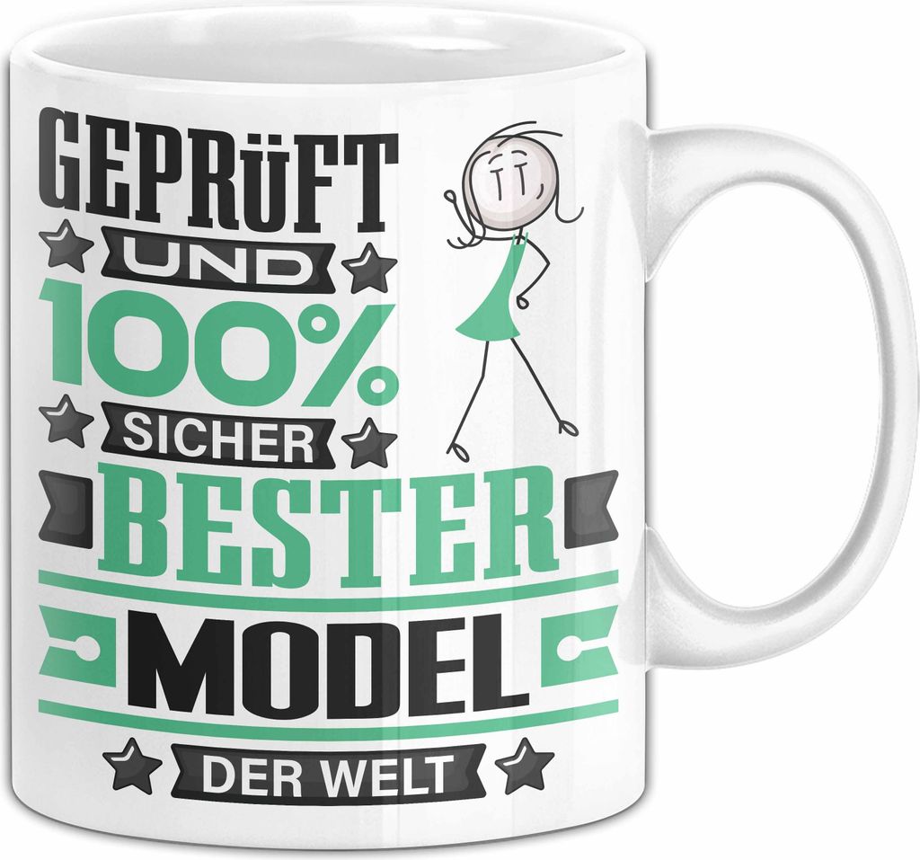Model Geschenk Lustiger Spruch für Model Geschenkidee Bester Model Der Welt (Weiß)