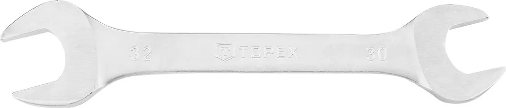 Chiave aperta TOPEX, 30 x 32 mm su entrambi i lati, acciaio al CrV