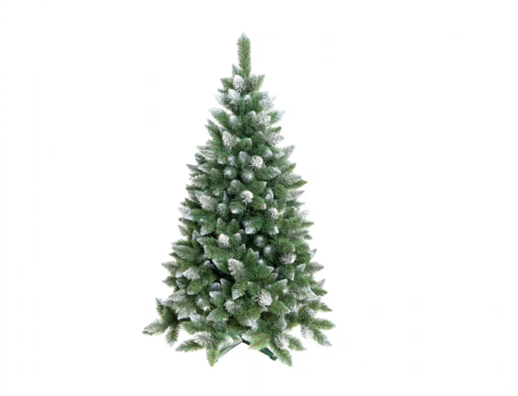 Grand Sapin de Noël Artificiel Enneigé Aspen 220cm avec Pied Nohel Garden