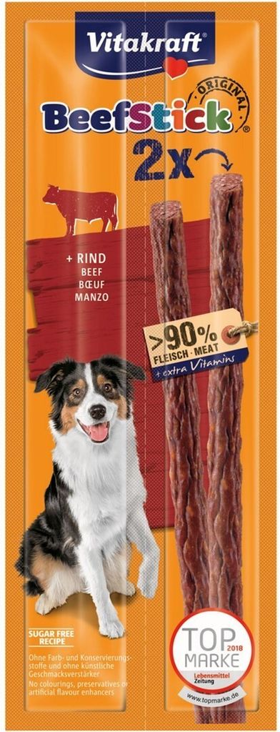 VITAKRAFT Hovězí tyčinky - kabanos pro psy s hovězím masem Obrázek produktu 