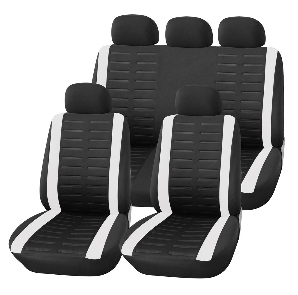 2+1 Kunstleder Grau LUXUS Sitzbezüge Schonbezüge Hochwertig Neu für Toyota VW