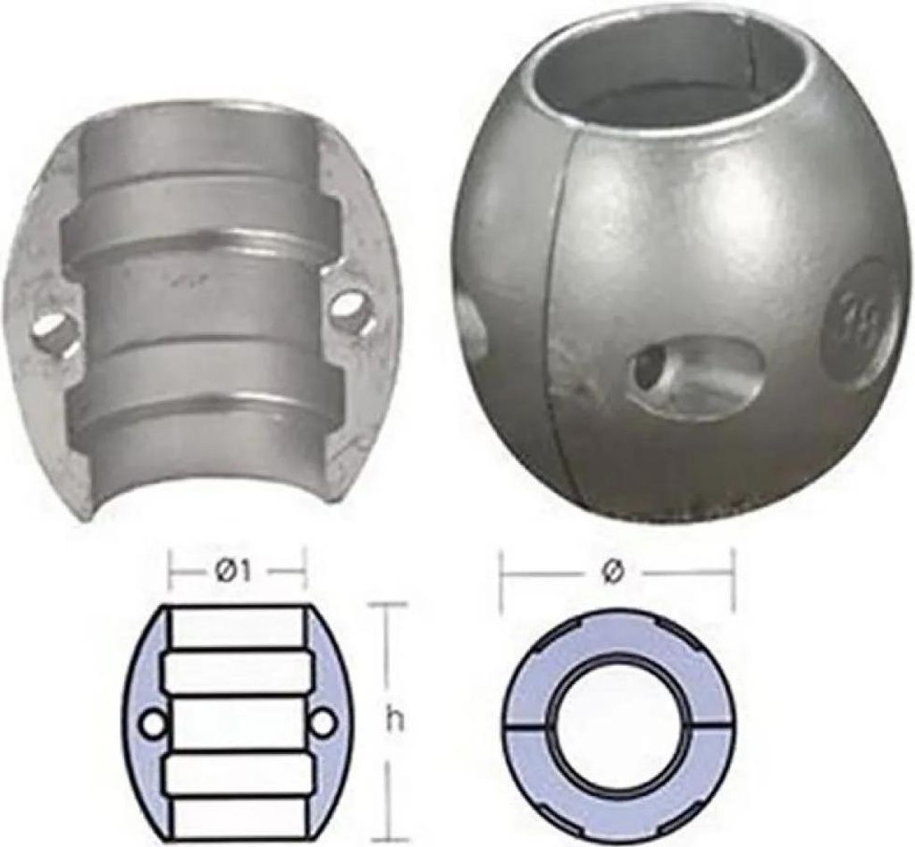 Tecnoseal Kragenanode Silber 31.7 mm Silber 31.7 mm