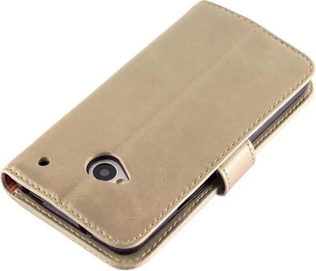 Cadorabo cover per HTC ONE M7 cover protettiva in marrone cellulare cover libro case case case lusso - 5