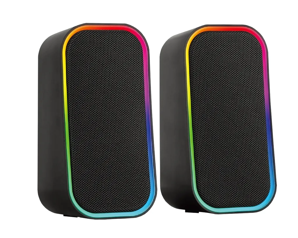 Haut-parleurs de jeu stéréo avec éclairage RGB Speedlink TOKEN Noir