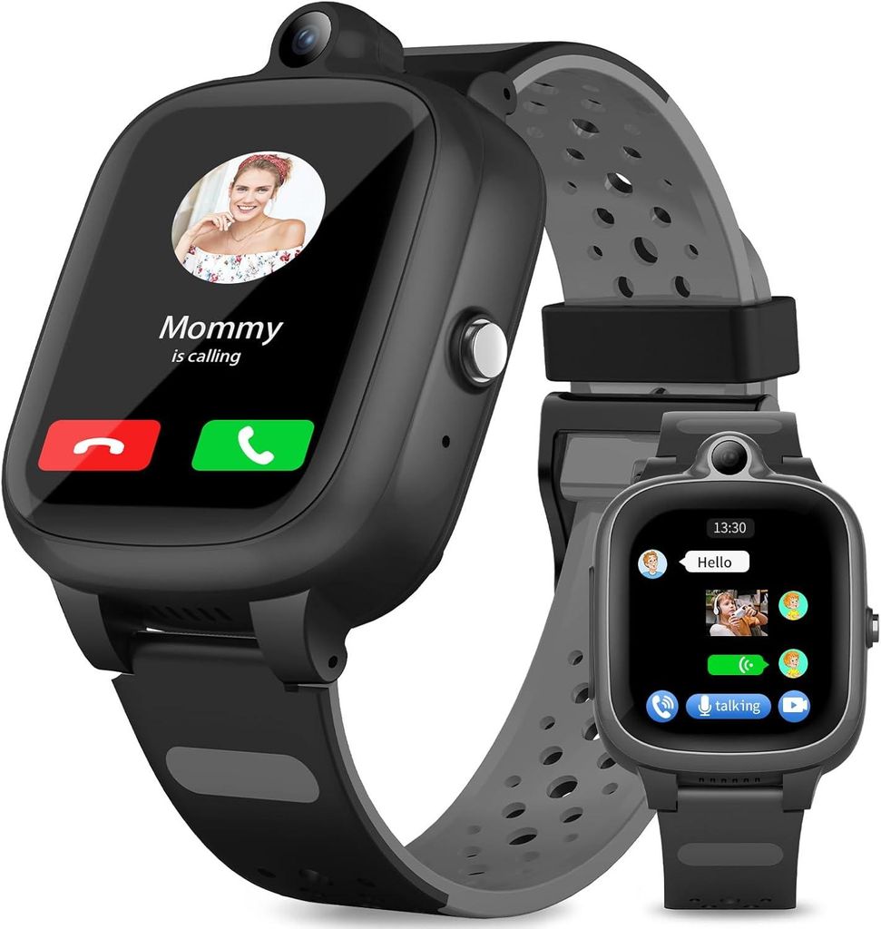 4G Kinder Smartwatch GPS Tracker, wasserdichte Telefon mit Videoanruf, SOS, WLAN, Bluetooth, Kamera, Schrittzähler