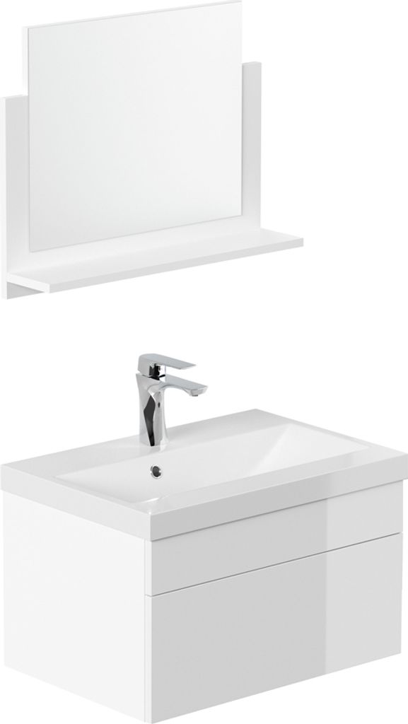 HOME DELUXE - Badmöbel-Set - WANGEROOGE weiß - Medium - Produktbild 
