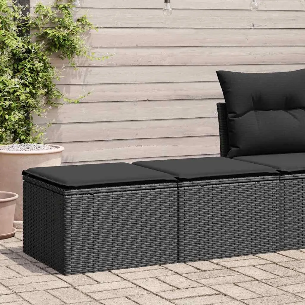 Offerta Set 2 Divani Giardino vidaXL Polirattan Nero: Prezzo Top - 2