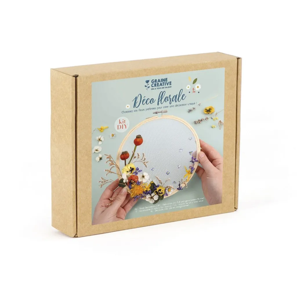 Coffret de Décoration Fleurs Séchées et Voile de Tulle pour DIY Créatif