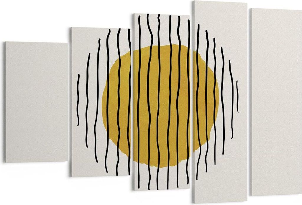 Bild auf Leinwand - Leinwandbild - 5 Teile - Modern Piece Produktbild 
