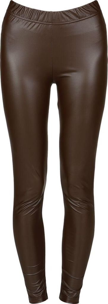 Black Premium by EMP Damen braune Leggings in sehr engem Schnitt M