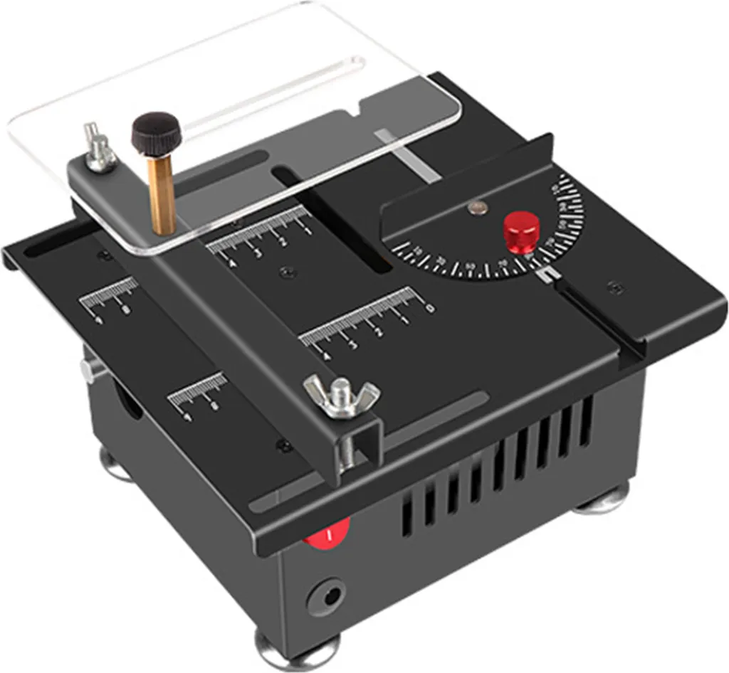 Mini-scie circulaire de table 100W avec accessoires pour modélisme DIY