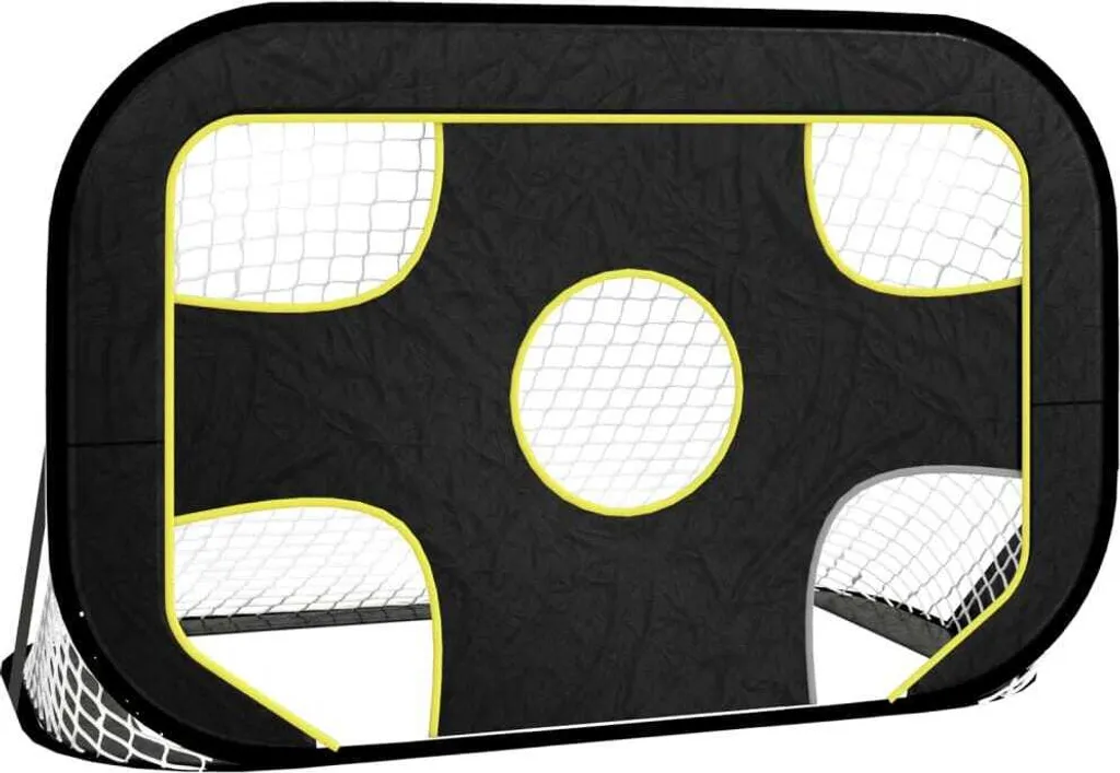 Mini cage de foot pour enfant avec cible d'entraînement 120 cm noir