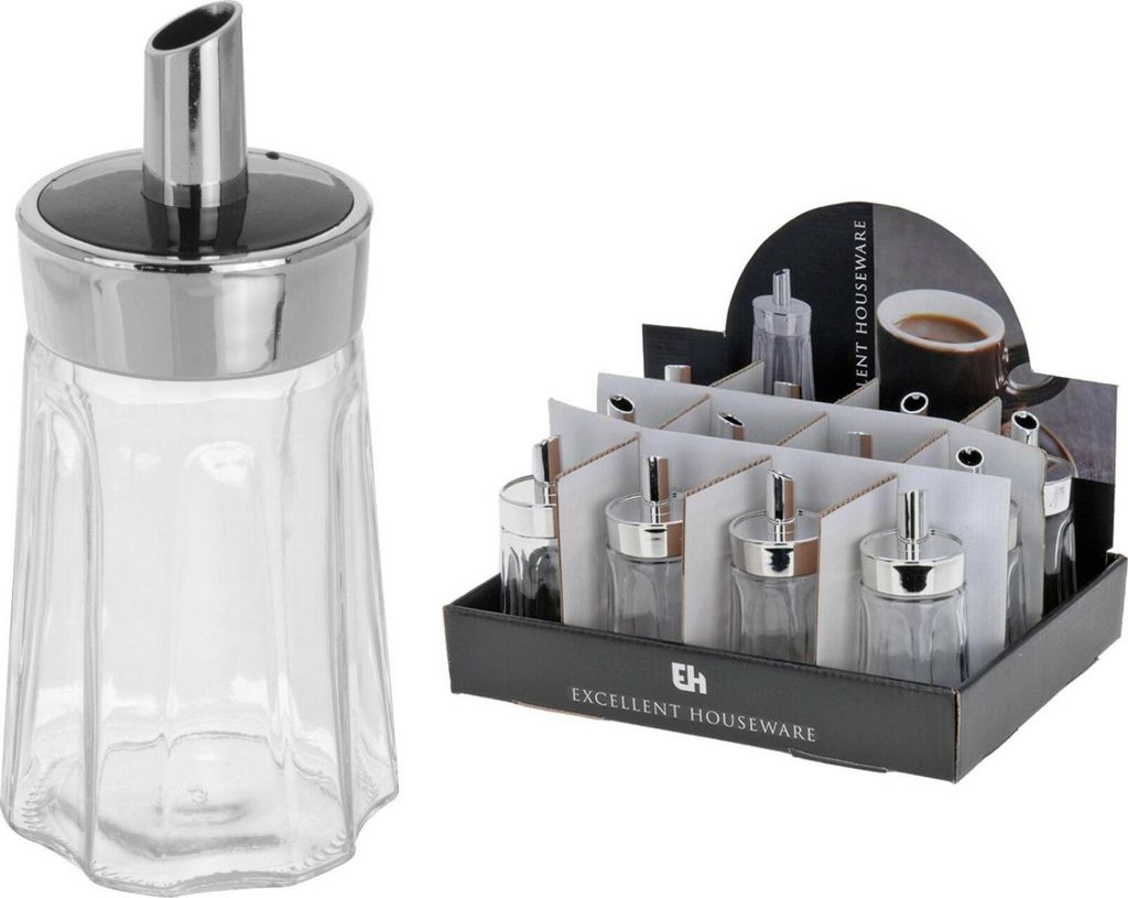 Koopman Excellent Houseware Zuckerspender, Glas/Kunststoff, Produktbild 
