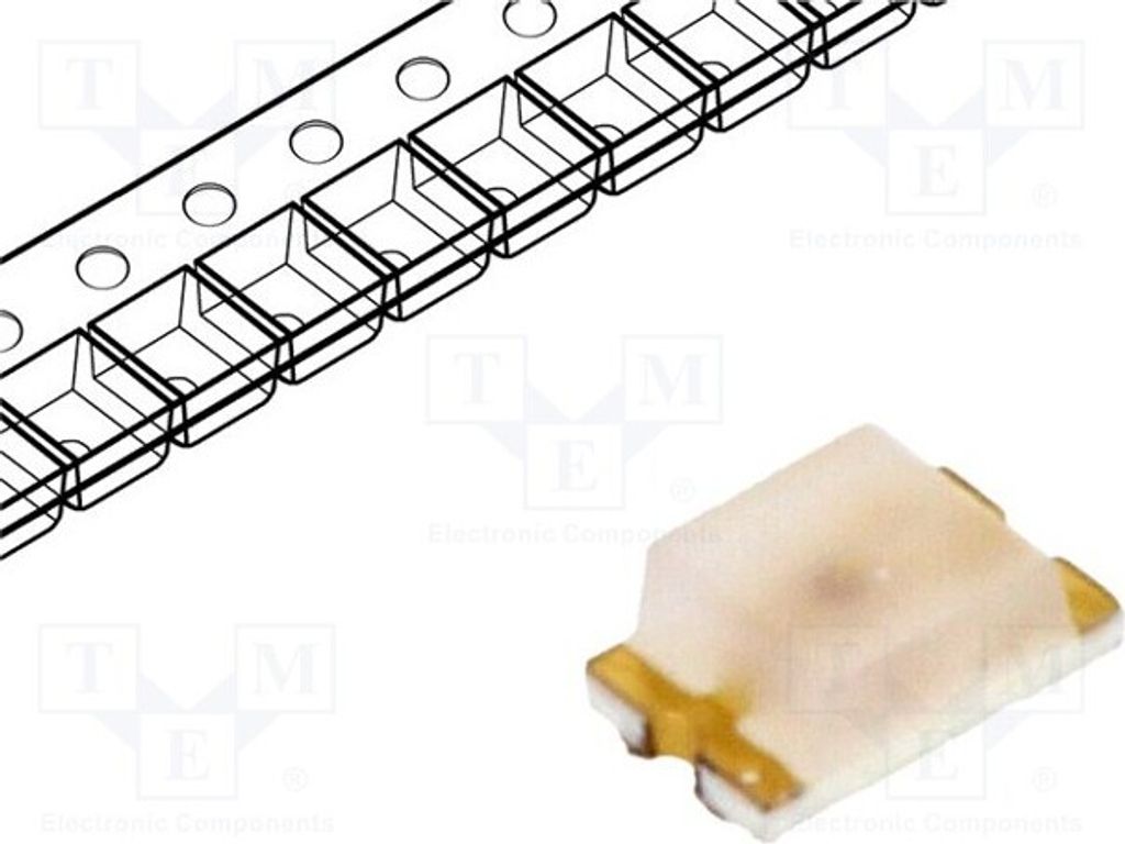 5x LED orange 2,2÷2,6V 0805 2,8÷8mcd 170° SMD 2x1,25x0,8mm 20mA D-C170 LED-Dioden