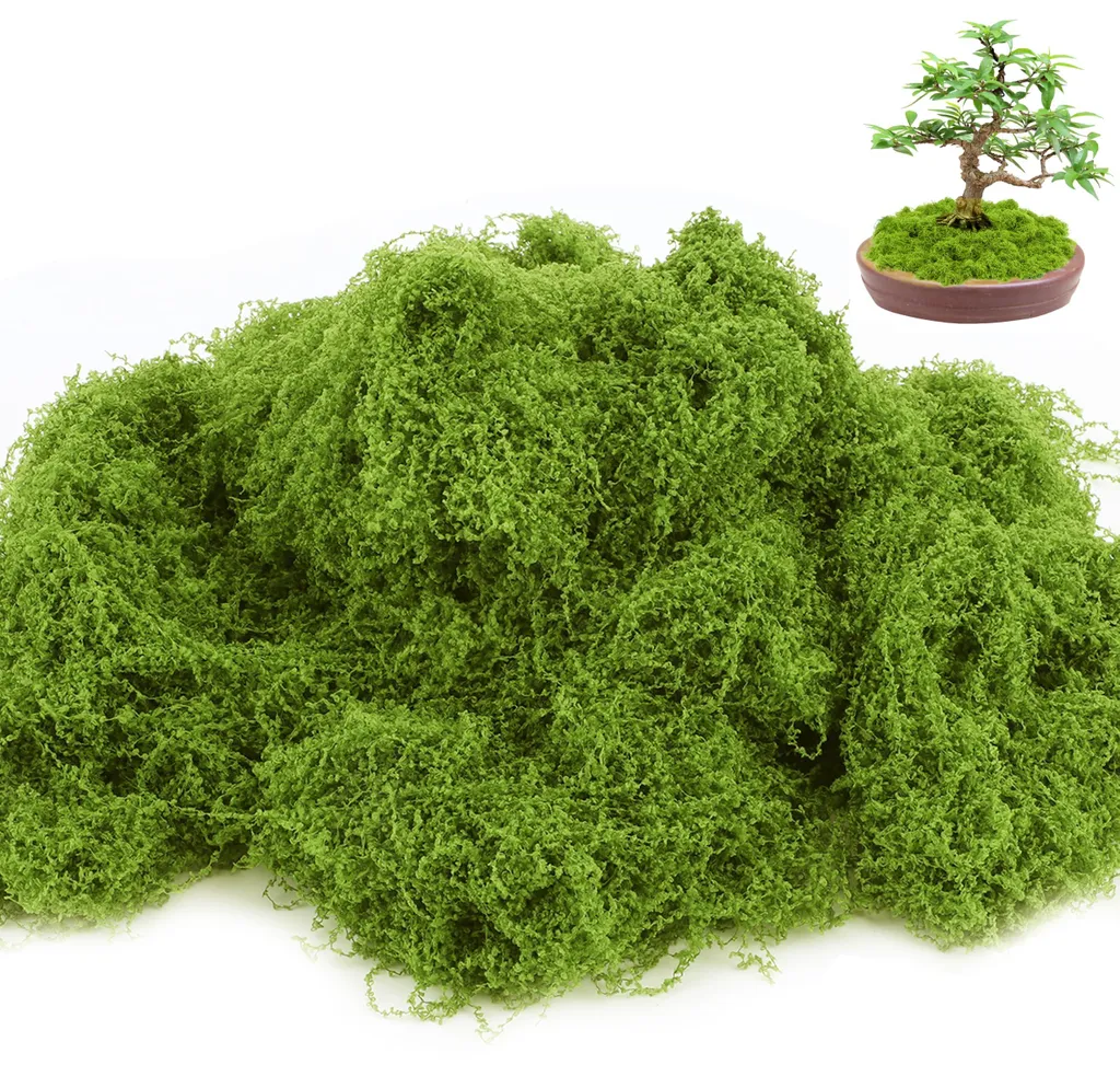 Mousse pour modélisme vert clair 200g haute densité effet naturel DIY