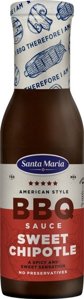 Santa Maria American Style BBQ Sauce Sweet Chipotle 355g