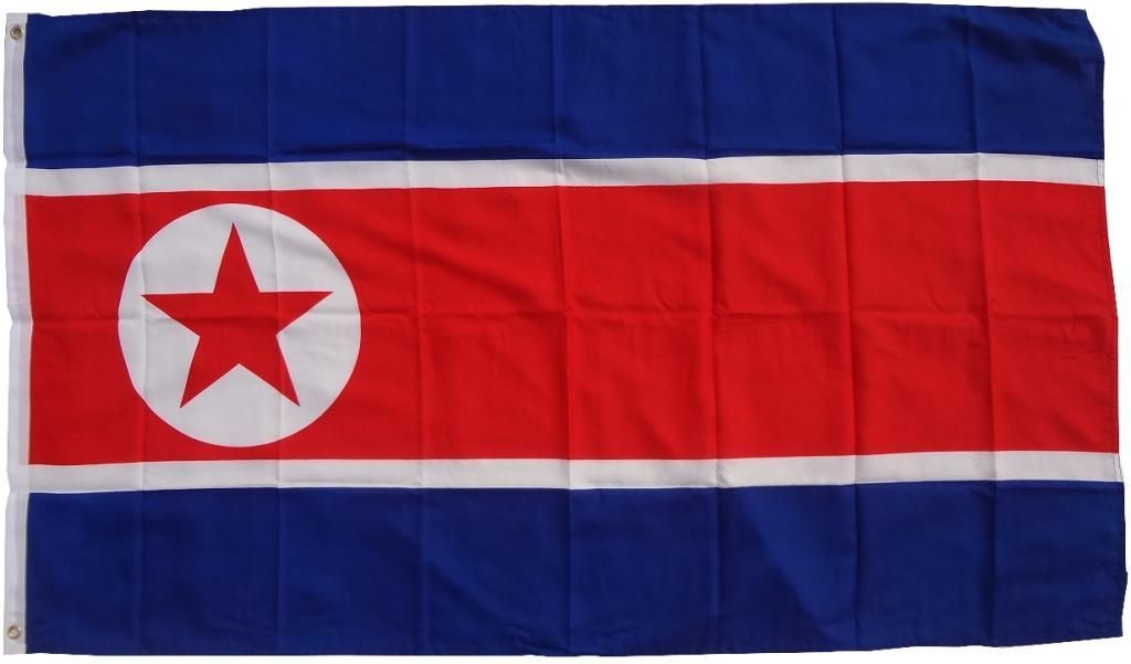 Flagge Nordkorea 90 x 150 cm - Fahne- reißfest - rissfest - Produktbild 