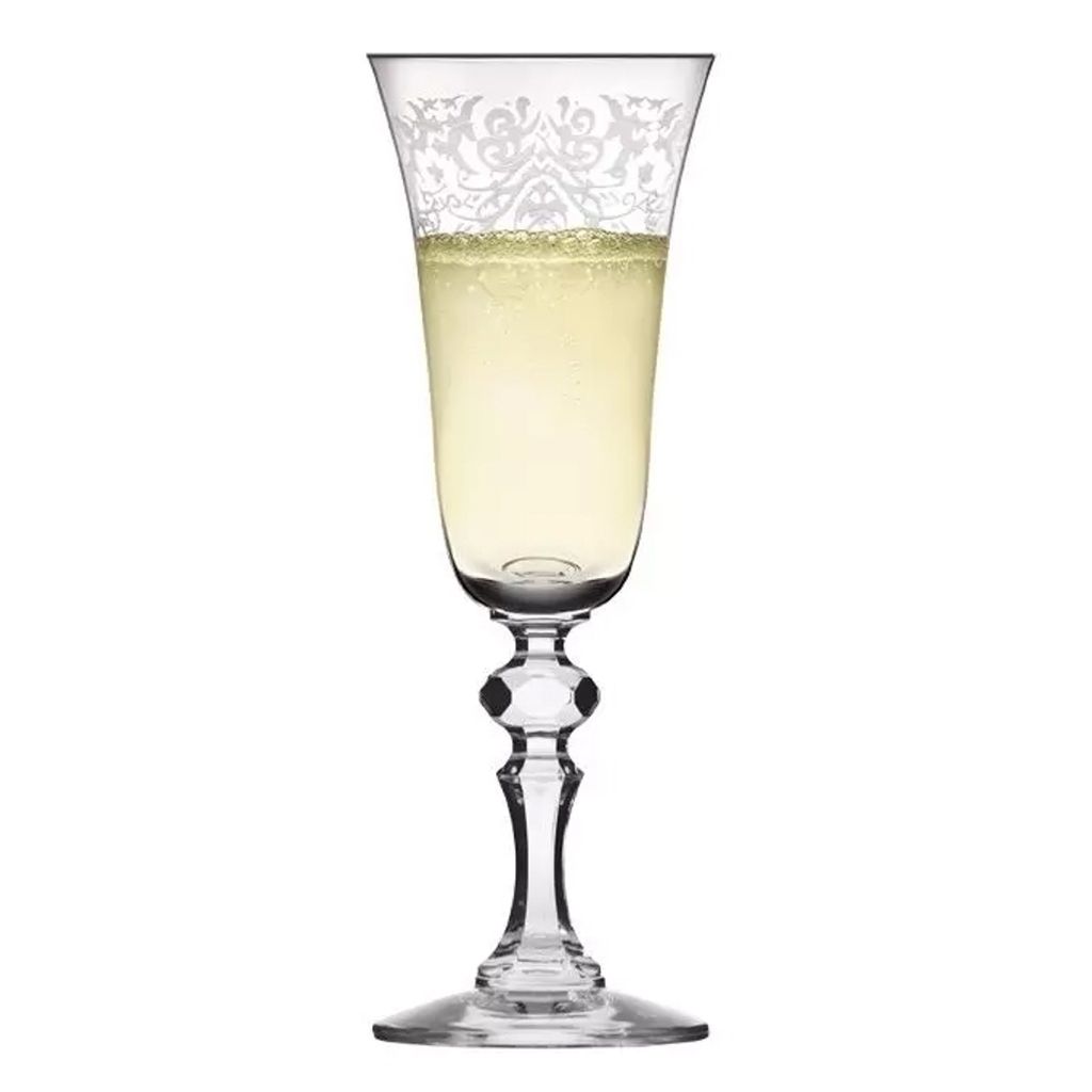 KROSNO Krista Deco Champagner- und Proseccogläser, 6er-Set, Produktbild 