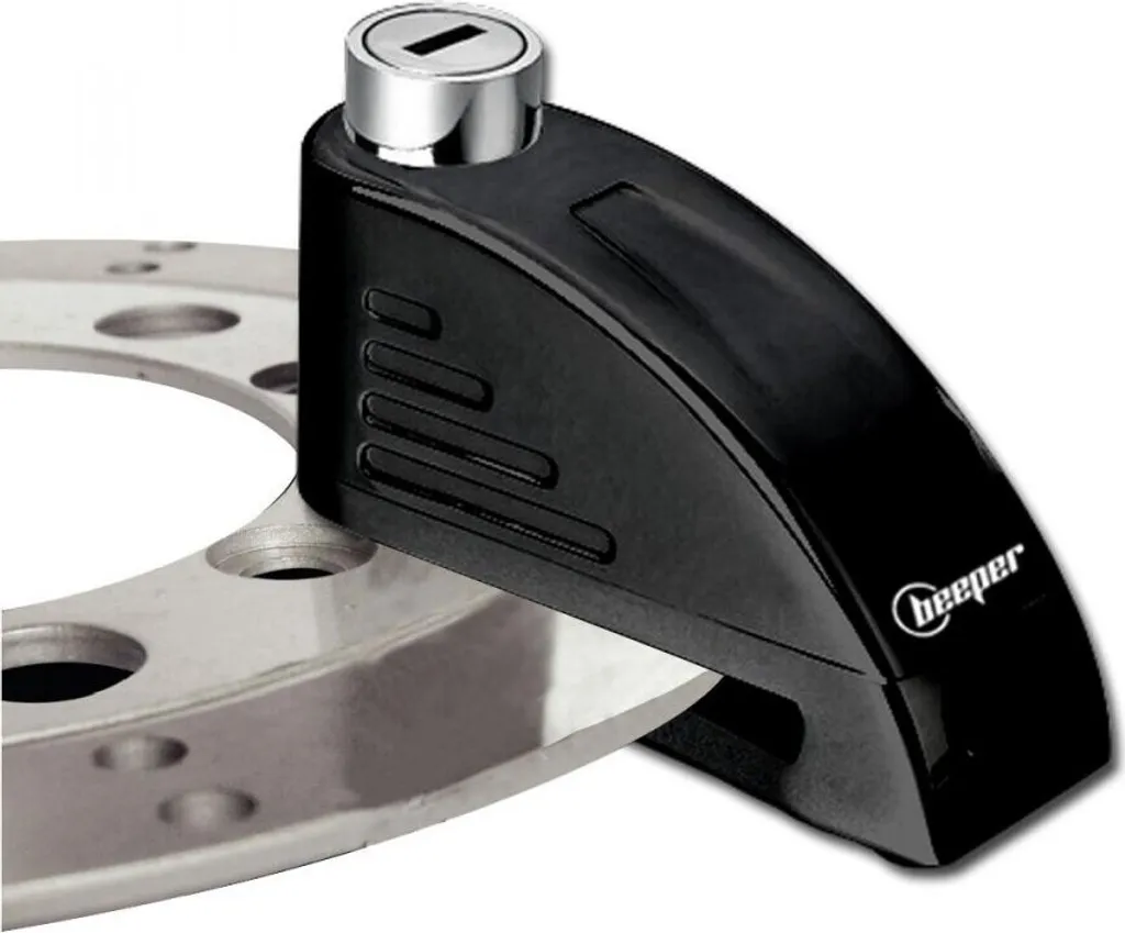 Bloque roue pour remorque et voiture BEEPER - Pack de 2 sécurités noir
