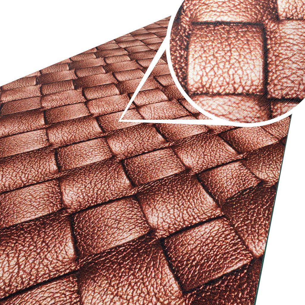Küchenläufer Läufer GreenLine Flurläufer Teppichläufer Textil Leder Braun 52x280cm